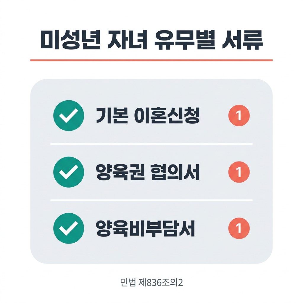 협의이혼 서류 양식 받는 곳 미성년 자녀 유무별 서류