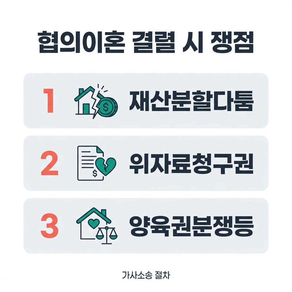 협의이혼 서류 양식 받는 곳 협의이혼 결렬 시 쟁점